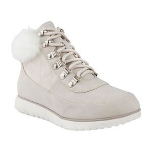 Karen Scott Women’s Ivory Hiker Design Cushioned Wanona Almond Toe Lace Booties